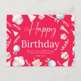 Födelsedag Psalm118:24 Vykort