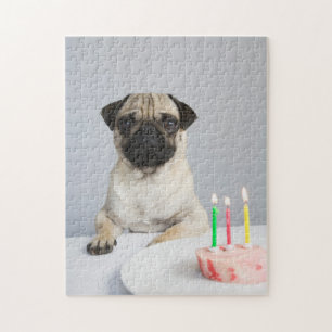 Födelsedag Pug Pussel