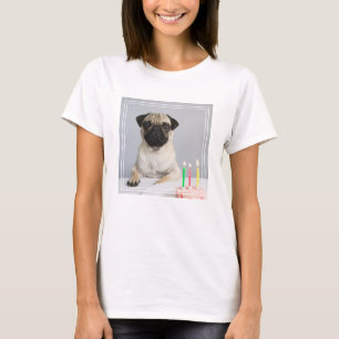 Födelsedag Pug T Shirt