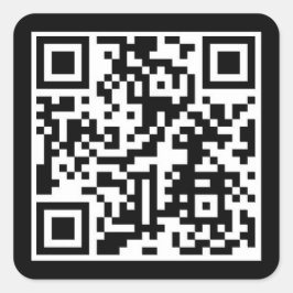 Födelsedag QR-kod Fyrkantigt Klistermärke