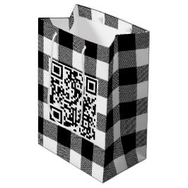 Födelsedag QR-kod på Buffalo PLaid