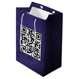 Födelsedag QR-kod på Lila läder