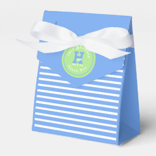 Födelsedag Rand Blue ⎮ White Grönt Favoritbox Presentaskar