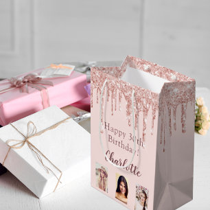 Födelsedag  ro guld glitter ger foto