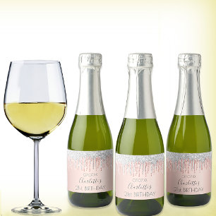 Födelsedag ro guld glitter rosa gnistra silver