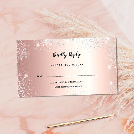 Födelsedag ro guld silver glitter party OSA vid Tilläggskort