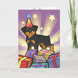 Födelsedag Rottweiler Kort