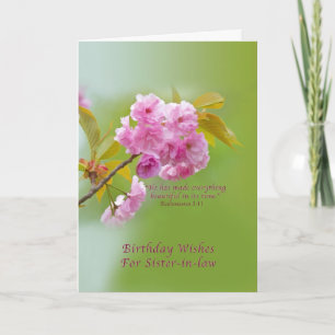Födelsedag, sfärisk Blommar, Cherry Kort
