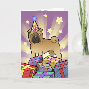 Födelsedag Shar Pei Kort