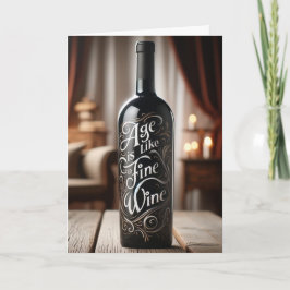 Födelsedag som Bra Vin Kort