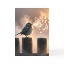 Födelsedag som sjunger på morgonen Mist