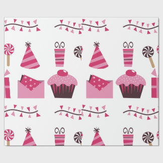 Födelsedag som slår in papper presentpapper