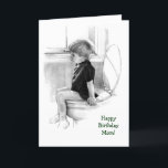 Födelsedag: Son till Mamma: Potty, Pencil Realism Kort<br><div class="desc">Ett humoristiskt kort för en son till ge till hans mor. Det här är min teckning av en liten pojke sitta tålmodigt på toaletten när sol strömmar in i badrummet och högdagrar hans rörliga blonda hår. Insidan lyder: "Tack för allt du har lärt mig. Jag Kärlekar dig." Ord är anpassade....</div>