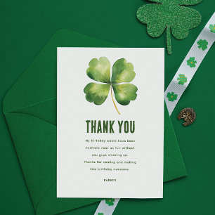 Födelsedag St patrick's day Tack Kort