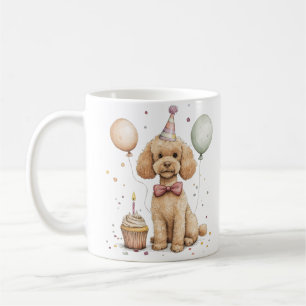 Födelsedag Standard Poodle Hund Kaffemugg