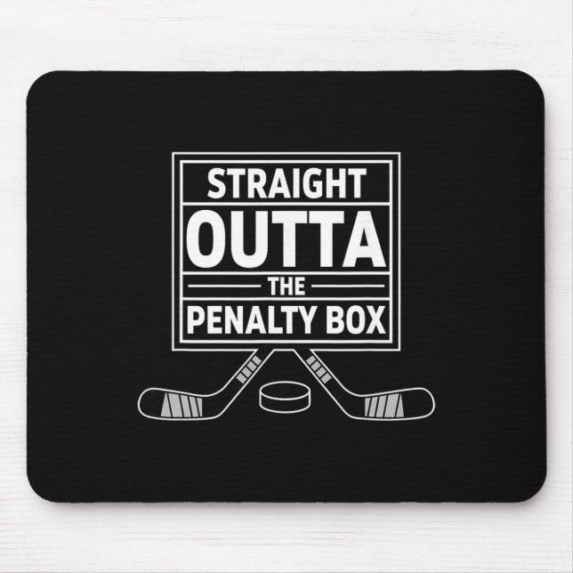 Födelsedag Straight Outta Straffboxen Ishockey Musmatta (Framsidan)