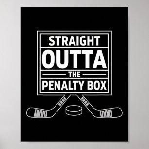 Födelsedag Straight Outta Straffboxen Ishockey Poster