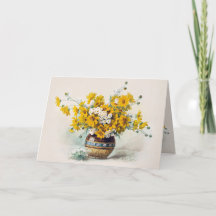 Födelsedag Sunny-blommor av Paul de Longpre CC1013