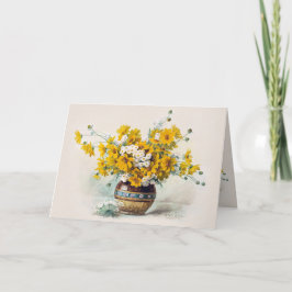 Födelsedag Sunny-blommor av Paul de Longpre CC1013 Kort