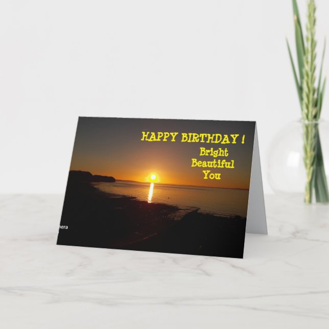 Födelsedag Sunset Kort (Framsida)