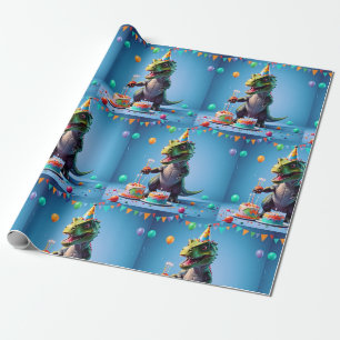 Födelsedag T-Rex Presentpapper