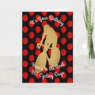 Födelsedag till de kommande 365 cyklingsdagarna kort