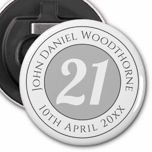 Födelsedag till minne av Namn, ålder och datum Flasköppnare