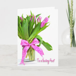 Födelsedag: Tulips för Moster Kort