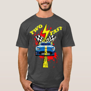 Födelsedag två Fast 2-årig Tävla T Shirt