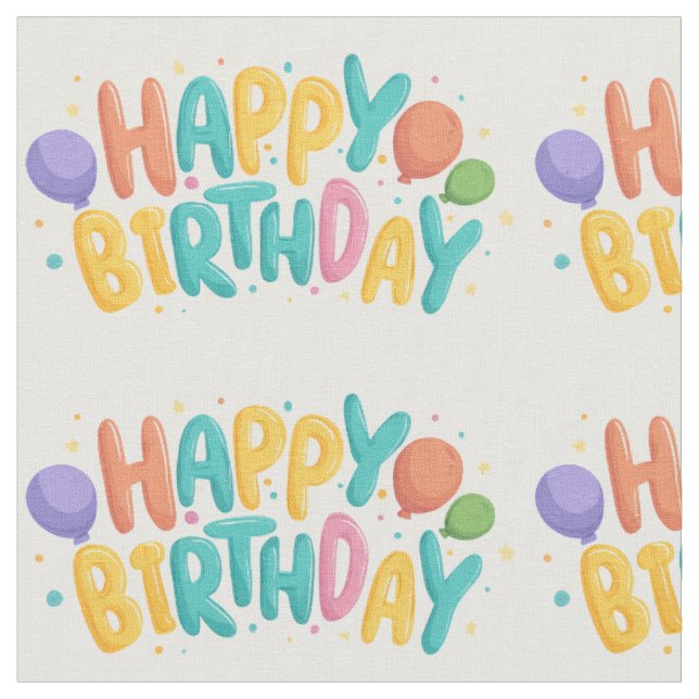 Födelsedag🎂 tyg 🎂 (Närbild)