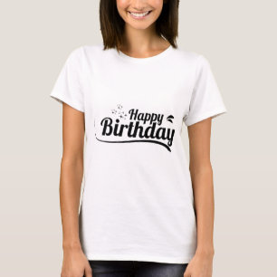 Födelsedag Typografi Meningar T Shirt
