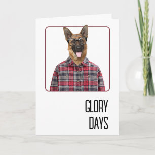 Födelsedag Tysk Shepherd Hunds Humor Kort