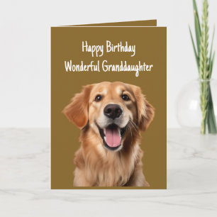 Födelsedag Underbar sondotter Golden Retriever Kort