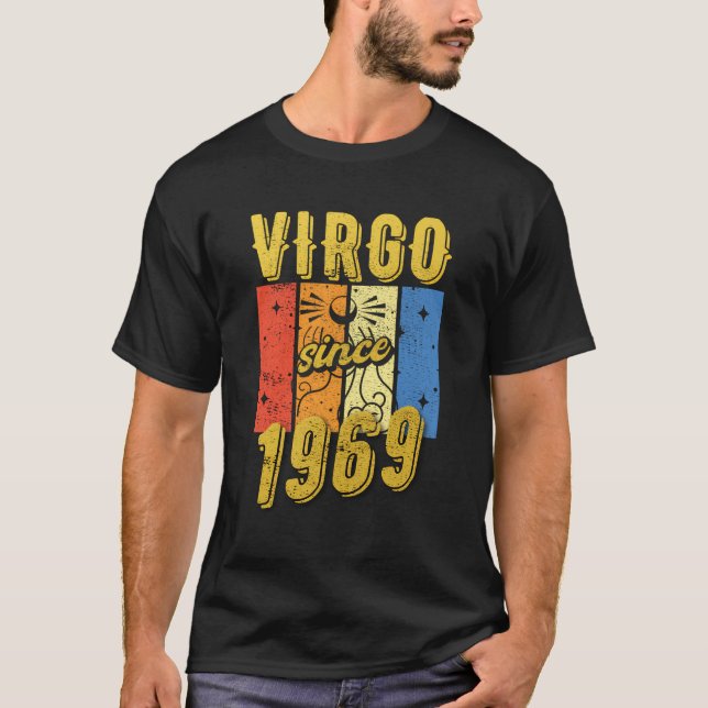 Födelsedag Våg 1969 Zodiac-tecken T Shirt (Framsida)