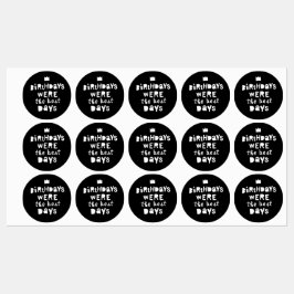 Födelsedag var de bästa dagarna, 90-talet Hip hop  Klistermärke