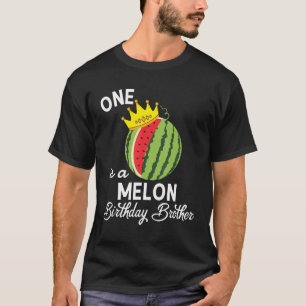 Födelsedag vattenmelon en i en Melon-födelsedagsko T Shirt