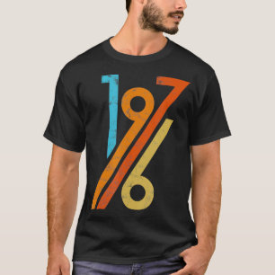 Födelsedag Vintage 70 Stil 1976 T Shirt