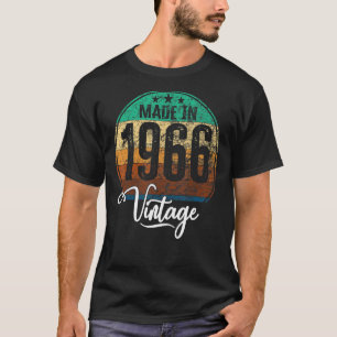 Födelsedag Vintage Födelsedag 1966 Födelsedatum 19 T Shirt