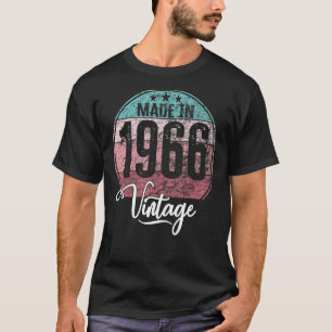 Födelsedag Vintage Födelsedag 1966 Födelsedatum 19 T Shirt