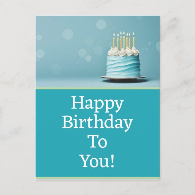 Födelsedag vykort (Framsida)