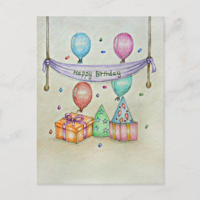 Födelsedag Vykort (Framsida)