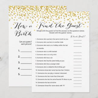 Födelsedag x2 - hur gamla| Hitta gästen Inbjudningar