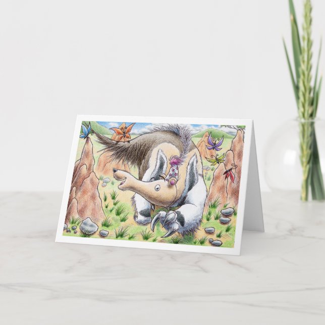 FödelsedagAnteater Kort (Framsida)