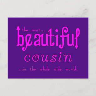 Födelsedagar Party jul: Vackig kusin Helg Vykort