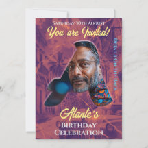 Födelsedagarinbjudan Anpassade Intital design