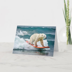 Födelsedagars Polar på ett ytskikt Kort