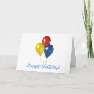 födelsedagballons kort