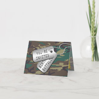 Födelsedagbataljonfödelsedagsfest inbjudan