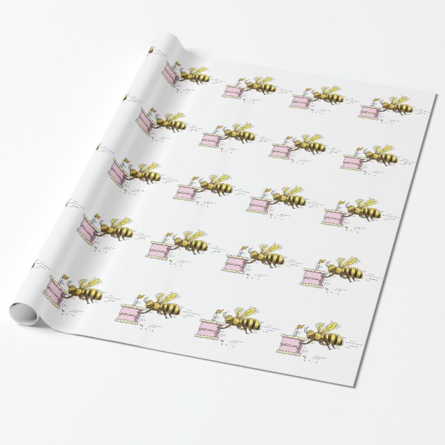 Födelsedagbi Presentpapper (Utrullad)