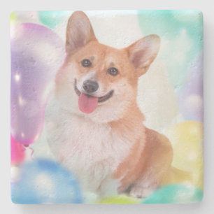 FödelsedagCorgi Underlägg Sten
